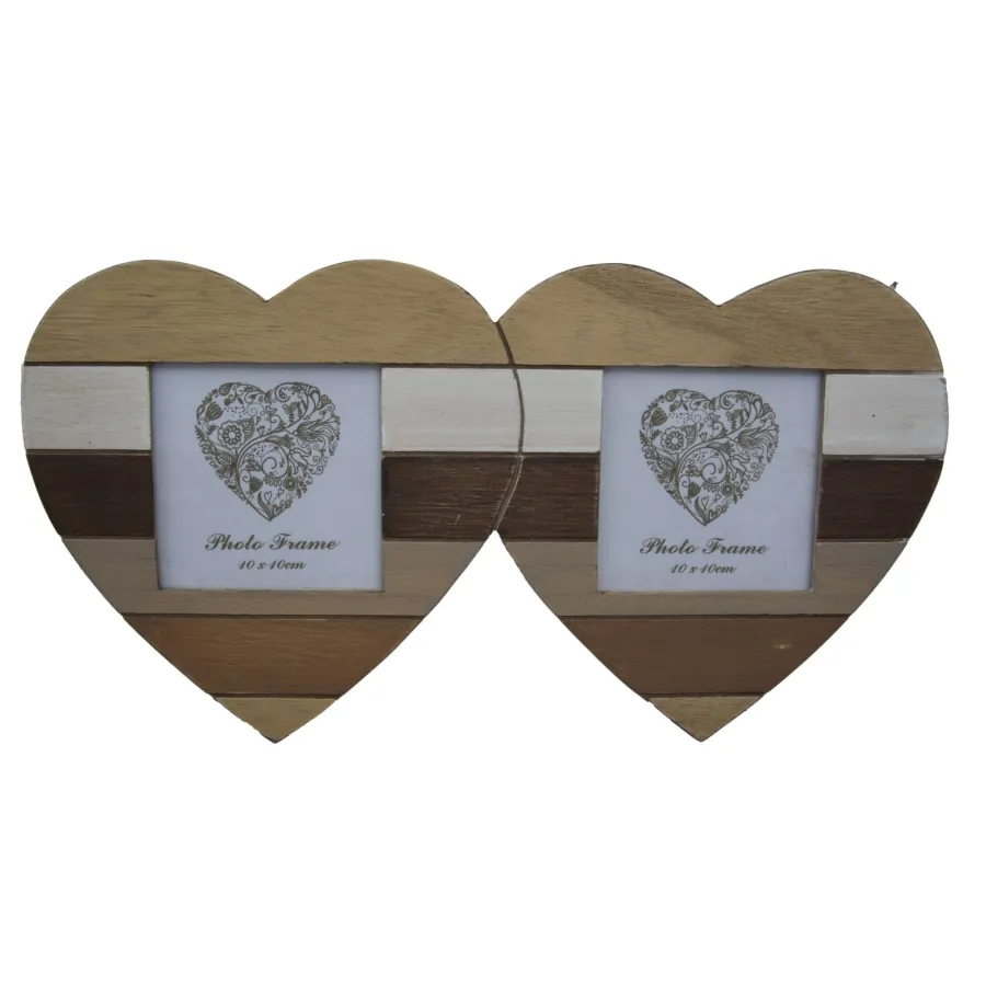 RAMKA NA ŚCIANĘ 2 SERCA LIGNES 36,5x0,9x19 cm (WYMIAR WEWNĘTRZNY 10x10) MIN 3